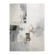 Abstract Black And Grey Painting Canvas Print