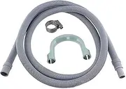 SPARES2GO Universal Washing Machine Drain Hose Extension Pipe (2.5M, 19mm / 22mm)