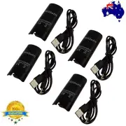 4 x RECHARGEABLE BATTERY PACK (3600mAh) - Black - for Nintendo Wii Remote