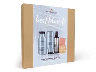 Pureology BEST BLONDE Shampoo & Conditioner 266mL + Spray 200mL NEW Gift Set