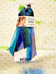 Scunci Pop It In Your Pony Ponytail Ribbon & Braid Glam Up No Slip Grip Blue Gre