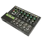 Compact Mixer 5 Channel 48V Phantom Power Stereo Professional Sound Mixer XXL