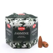 Hem Jasmine Backflow Incense Cones - Pack Of 40