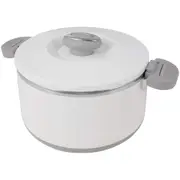 Pyrolux 5L Round Food Warmer Rice/Soup Kitchen Insulated Serving Dish White