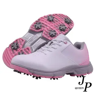 【JP Queen New York】粉紅寶貝高爾夫球防水休閒運動鞋(2色可選)