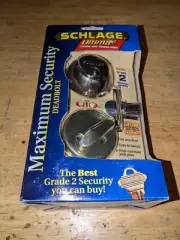 NEW-Schlage Ultima Anti-Tarnish Finish Grade 2 Maximum Security Deadbolt Lock