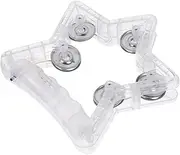CORHAD Musical Flashing Tambourine Handheld Percussion Instrument for Adults Lightweight and Portable