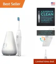 Electric Sonic Toothbrush with Timer & UV Sanitizing Base - Exceptional Clean