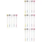 4 Count Eyelash Brush Gel Brow Remover Empty Lip Gloss Tubes with
