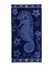 Superior Sea Horse Oversized Beach Cotton Towel