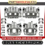 Front & Rear Brake Calipers w/ Bracket for Toyota Venza 2009 2010-2016 2.7L 3.5L (for: Toyota)