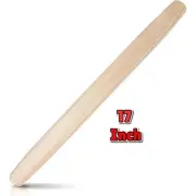 17-Inch Wooden Rolling Pin for Baking Pizza Dough, Pastry, and Cookie Crusts