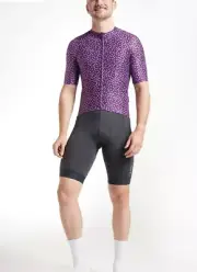 Black Sheep Cycling Jersey Italian Plum Dots Size Medium