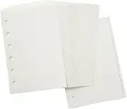 A5 Lined Refills for Filofax Planner Binders Organizer - 6 Hole Loose Leaf Paper, 60 Sheets