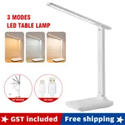 4xTouch LED Desk Lamp Bedside Study Reading Table Light USB Ports Dimmable AU