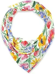 [miaozhen] Silk square elegantes headband for man for holiday 35’’ Sunflower Amaryllis White bufanda para mujer elegante, Sunflower Amaryllis White