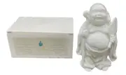 Vintage RARE PartyLite Japanese Figurine Porzellan Laughing Buddha 6" P0250 NIB
