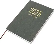 Angoily Academic Planner Daily Notebook with Smooth Writing Portable Scheduler for Office School Use Decorative Agenda with Month Index
