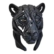 Edge Sculpture - Panther Bust - Stone Resin - Garden & Home Decor Sculpture