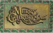 Merry Christmas Holiday Festive Decorating Rustic Vintage Metal Sign
