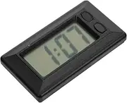 Gatuida Car Electronic Clock Led Clock Digital Automotive Stick on Watch Led Digital Wall Clock Desk Calendars Micro Led Tiny Clock Alarm Clocks Ultra Thin Electronic Clock Black