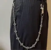 Chainmail Wallet Chain Silver Cross 61cm Stainless Steel Handmade Accessories