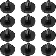 BELOMI 12PCS Car Brake Switch Stopper, Vehicle Clutch Pedal Pad Brake Light On Off Stopping Fit, OEM# 90541-06036 Replacement, Automotive Interior Accessories Universal for Most Cars (Black)