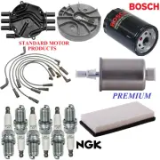 Tune Up Kit Filters Cap Wire Spark Plugs For GMC SONOMA V6 4.3L, 4WD 2000-2004