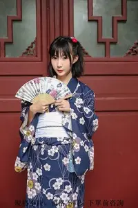 在飛比找Yahoo!奇摩拍賣優惠-熱銷 cos動漫服 日本和服女 櫻花和服浴衣全套和服套裝日式