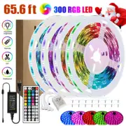 66ft 5050 RGB LED light Strip Led Tape Lights Color Changing for room waterproof