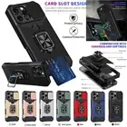 For iPhone 16 15 14 13 12 11 Pro Max Plus mini Cover Shockproof Card Phone Case