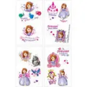 2 Packs Of Sofia the First Tattoos 1 Sheet 16 perforated Tattoos