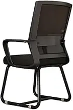 Executive Desk Chair Breathable Mesh Computer Chair with Arm Support, Comfortable Desk Chairs Office Conference Reception Chair for Adult Working Study Office Chair(Black)
