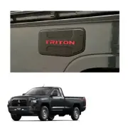 Matte Red Fuel Tank Cover Fits Mitsubishi L200 Triton Space Cab '24 - '25