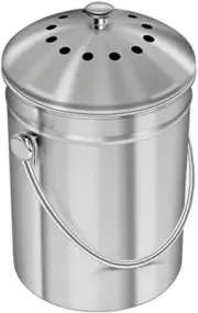 Compost Bin for Kitchen Countertop - 1.3 Gallon Compost Bucket for Kitchen with