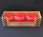 Scented Caramel Red Apple Floating Candles Candle-lite Trio in Box New