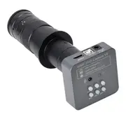 HAYEAR Microscope Camera, Full HD 48MP, 1080P 2K 60FPS, HDMI USB Port, 10X-180X Full Focus Zoom C-Mount Lens for Welding Repair