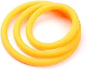 3 Piece Delay Ring Elastic Silicone Ring Enhanced Exercise Ring, Couple Bed Exercise Ring Delay Ring（yellow）