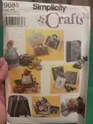 SIMPLICITY CRAFTS 2001 covers for sewing machine cookie jar sewing pattern 9685