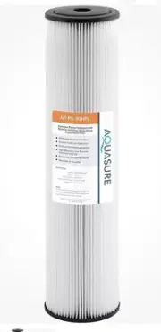 AquaSure AF-PS-30HFL Pleated Filter Fortitude V2 30 Micron Sediment Reduction