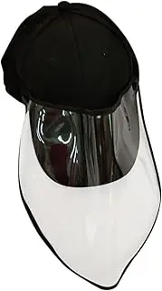 Angoily Oil Face Mask Full Face Cap Face Protection Hat Anti Spitting Masks Full Face Protection Masks Face Covering Hat Face Mask Protector Full Face Cover Hat Cooking Face Mask Black