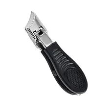Side Nail Clippers,Curved Stainless Steel Fingernail Clipper - Heavy Duty Cutter, Anti-Splash Trimming Tool With Wide Jaw Opening For Thick Nails