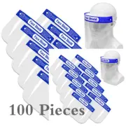 Face Shield Reusable Protection Full Cover Face Mask Anti-Splash NEW 100 Pieces