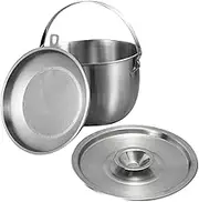 CONGARTENO Stainless Steel Ghee Container with Strainer Bacon Grease Storage Pot Kitchen Oil Filter Vessel with Cover Easy Clean Oil Drainer for Home Cooking