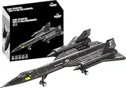 SR-71 Blackbird Jet Building Block Set – 184 Pcs Blackbird Jet Building Toys Set – Building Block Plane Toy for Kids Older Than 10 and Adults – Compatible with All Building Bricks