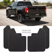 Carbon Style Mud Flaps Guards Splash Flares 4 Piece For Chevy Silverado 1500