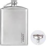 200ml Leakproof Titanium Flask Alcohol Whisky Wine Flask for Outdoor Camping Backpacking Travel Picnic