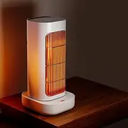 Fan Heater，Necomi 1300W Fast Heating Electric Portable Space Heater, 45° Tilt Protection, 90°Automatic Head Shaking, PTC Ceramic Heater for Home Office Bedroom