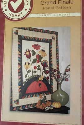 Grand Finale Panel Quilt Pattern Sandy Gervais Pieces From My Heart #519 MCM