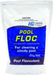 Pool Floc 2kg clears cloudy, muddy pools and dams
